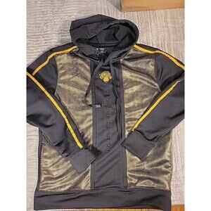FISLL New York Knicks Hoodie Sweatshirt Mens Size Large Gold Pullover Basketball